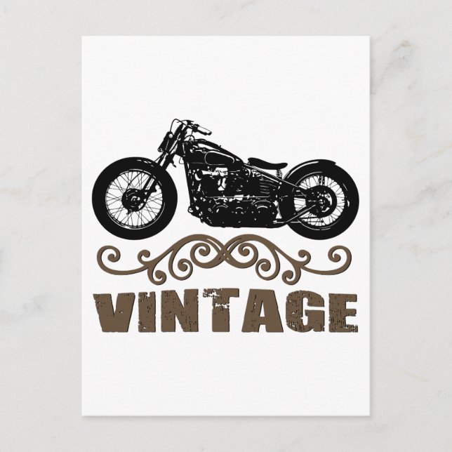Carte Postale Moto vintage (Devant)