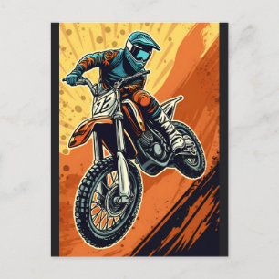 Carte Postale Motocross