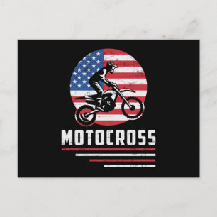 Carte Postale Motocross Dirt Vélo Moto moto Drôle cadeau