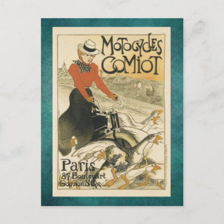 Carte Postale Motocycles Comiot Par Theophile Alexandre Steinlen