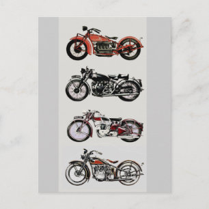 Carte Postale MOTOCYCLES vintages