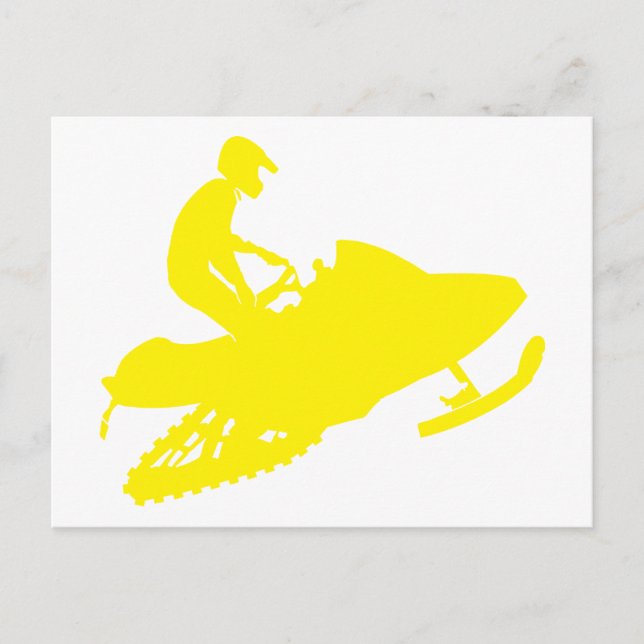 Carte Postale Motoneige/traîneau (Devant)