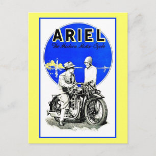Carte Postale Motos Ariel rétro vintage et
