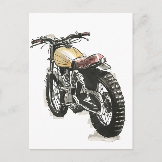 Carte Postale Motos en encre III (Devant)