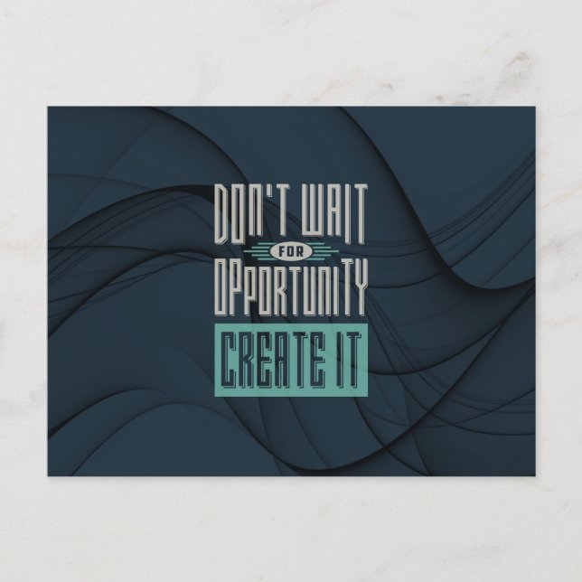 Carte Postale Motovation - Opportunité (Devant)