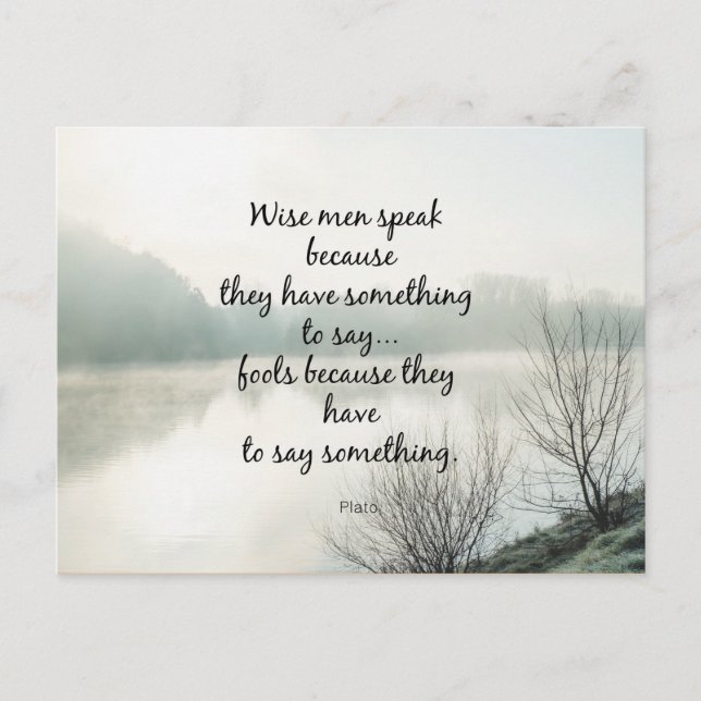 Carte Postale Mots de sagesse (Devant)