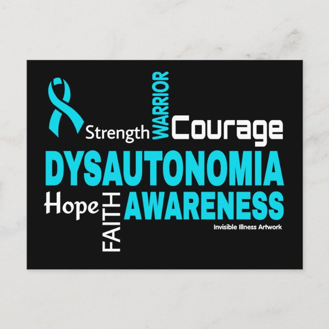 Carte Postale Mots...Dysautonomie (Devant)