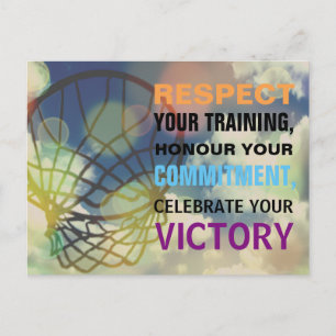 Carte Postale Mots Inspirants Citation Sport Netball