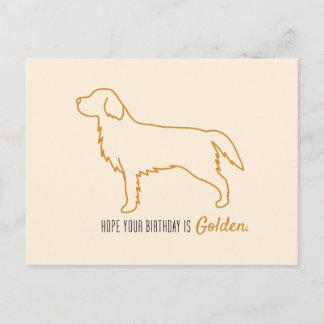 Carte Postale Mouchoir en papier Golden Retriever