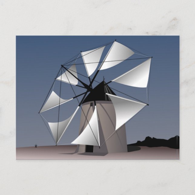 Carte Postale moulin (Devant)