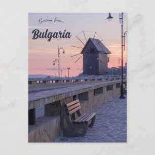 Carte Postale Moulin à vent à Nessebar Bulgarie