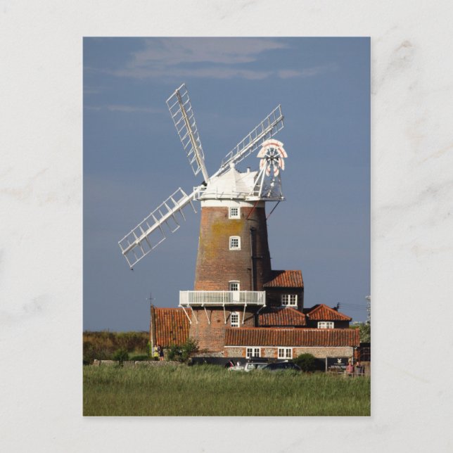 Carte Postale Moulin à vent chez Cley, Norfolk du nord (Devant)