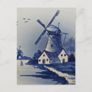 Carte Postale Moulin blanc blanc blanc vintage