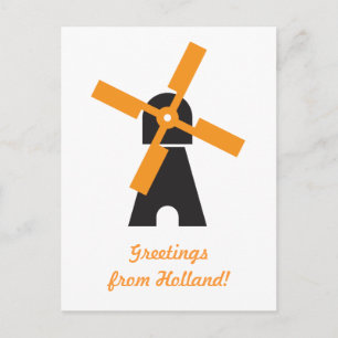 Carte Postale moulin néerlandais