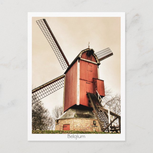 Carte Postale Moulins à vent belges (Devant)