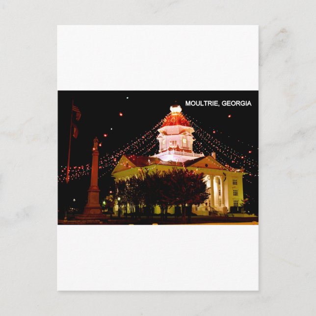 CARTE POSTALE MOULTRIE, GÉORGIE (Devant)