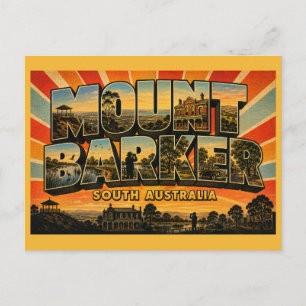 Carte Postale Mount Barker SA Adelaide Hills Vintage
