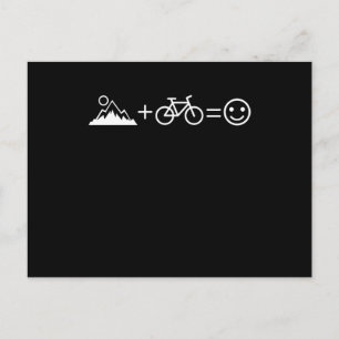 Carte Postale MOUNTAIN VTT FUNNY VTT VTT Freestyle Biker