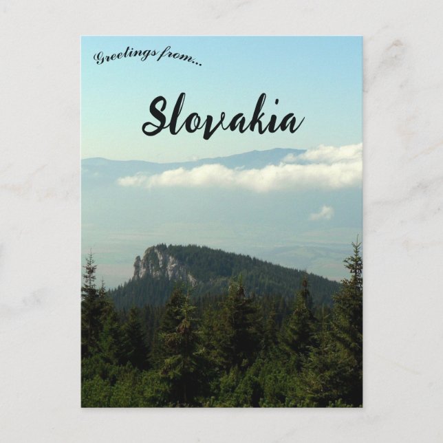 Carte Postale Mountains in the LIptov Region of Slovakia (Devant)