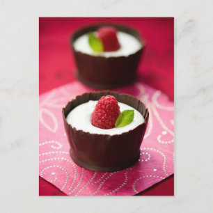 Carte Postale Mousse de chocolat blanc