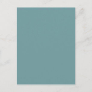 Carte Postale Mousse de mer foncée bleu vert couleur tendance