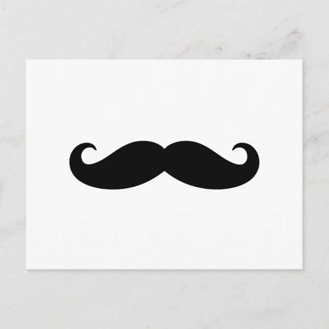 Carte Postale Moustache Moustache, Moustache design (Devant)