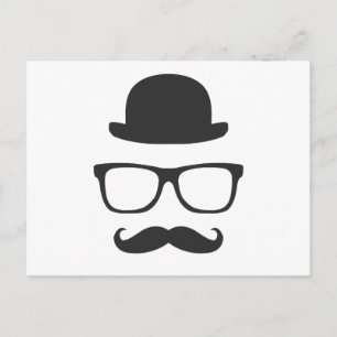 Carte Postale Moustache très anglaise