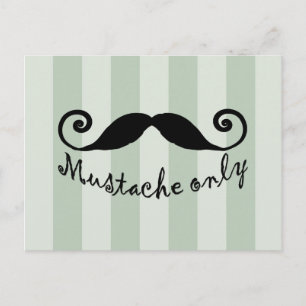 Carte Postale moustache uniquement