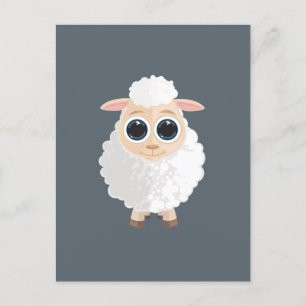 Carte Postale Mouton blanc