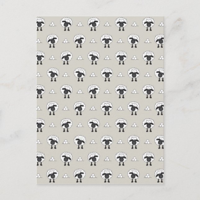 Carte Postale Mouton Et Laine (Devant)