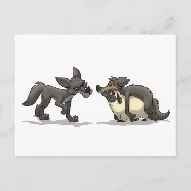 Carte postale "Moutons dans les vêtements du loup" (Devant)