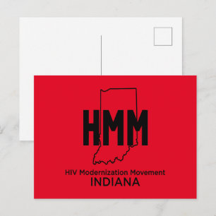 Carte Postale Mouvement de modernisation du VIH Indiana