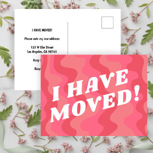 Carte Postale MOUVEMENT FAIRE-PART Colorées Gras Rose