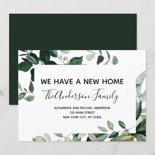 Carte postale Moving Faire-part Eucalyptus Greener