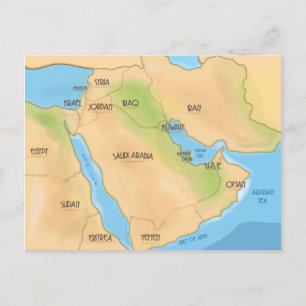 Carte Postale Moyen-Orient