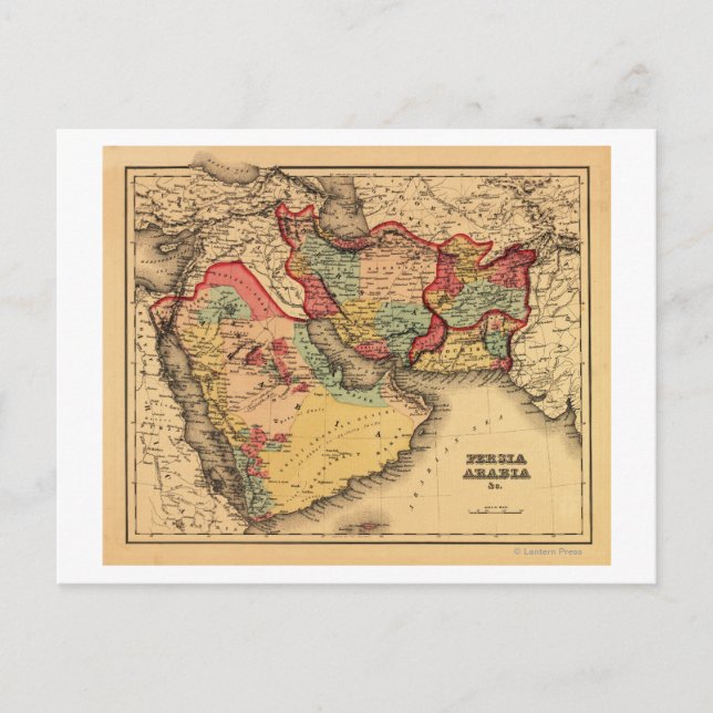 Carte Postale Moyen-Orient "Persia Arabia"Carte panoramique (Devant)