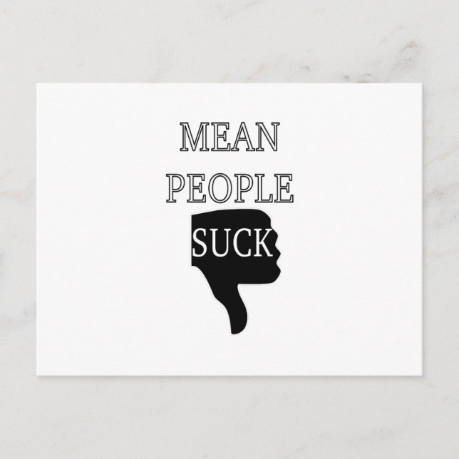 Carte Postale Moyenne Des Gens Suck (Devant)