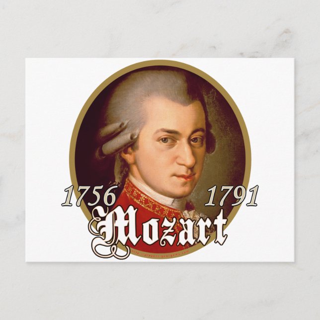 Carte Postale Mozart (Devant)