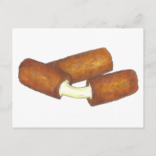 Carte Postale Mozzarella Chaussettes Fromage Aliments en boîte C