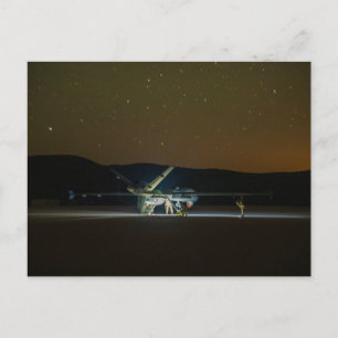 Carte Postale MQ-9 Faucheuse la nuit