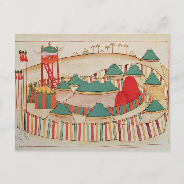 Carte Postale Ms 1671 The Imperial Camp, c.1580 (Devant)