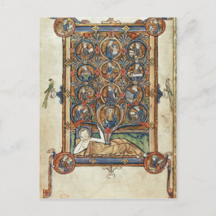 Carte Postale Ms 21926 The Tree of Jesse from a psalter