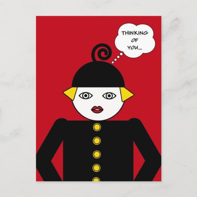 Carte Postale Ms. Martzkin Pop Art Postcard © 2012 M. Martz (Devant)