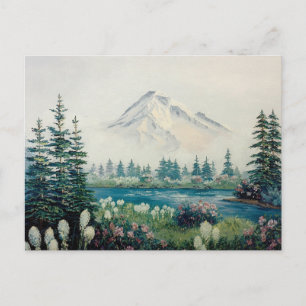 Carte Postale Mt. Hood avec la scène de l'Herbe d'ours du Pacifi