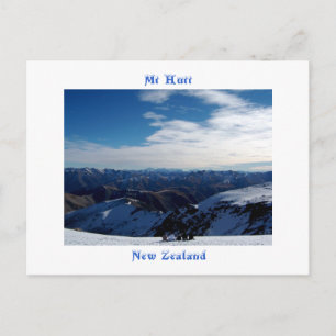 Carte Postale Mt Hutt, Nouvelle-Zélande