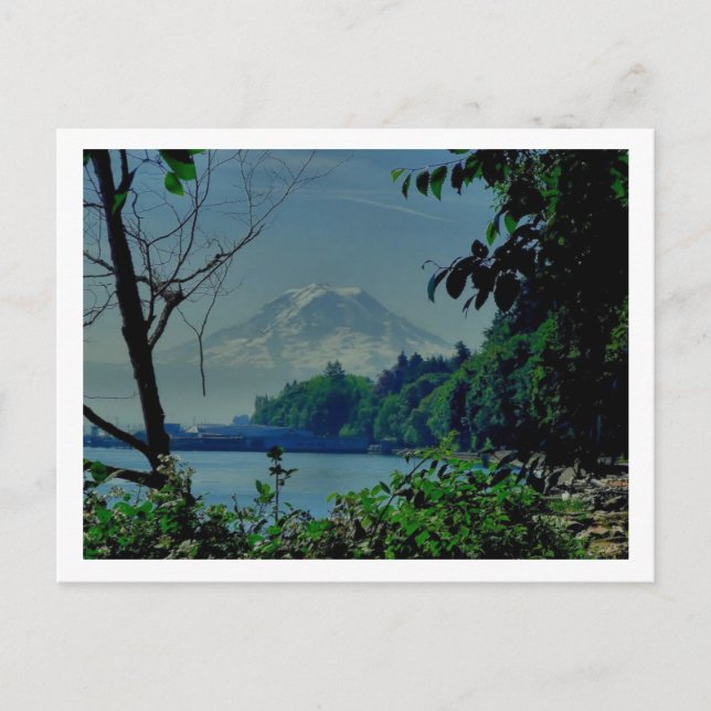 Carte Postale Mt Rainier d'Owen Beach (Devant)