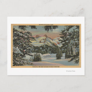 Carte Postale Mt. Rainier, WA - Paradise Inn & Tatoosh Range