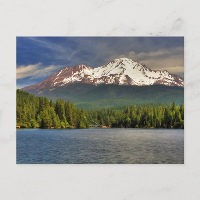 CARTE POSTALE MT SHASTA DU LAC SISKIYOU (Devant)