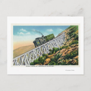 Carte Postale Mt Washington Cog Railway, échelle de Jacob