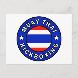 Carte Postale Muay Thai Kickboxing